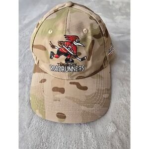 Tucson Roadrunners AHL Hockey Camo Snapback Hat Vet Tix Military Tribute Cap